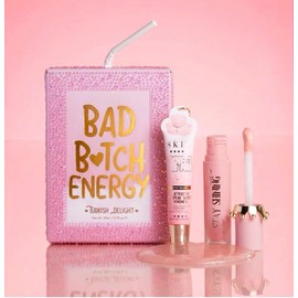 Crystal Bad B Energy Lip Duo – Crystal Edition – Lip Conditioner & Lip Oil Set – Hydrating, High Shine Lip Care (Multiple Shades) (Turkish Delight)