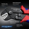 SN-58B Ratcheting Crimper for Open Barrel Terminals – AWG 24–16