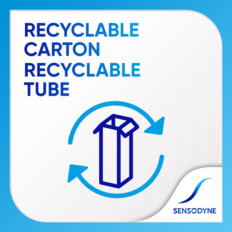 Sensodyne Extra Whitening Toothpaste for Sensitive Teeth, Cavity Prevention and
