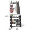 YDTREILS Hall Tree with Coat and Shoe Rack, Entryway Coat