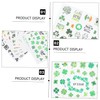 Baluue 10sheets Patrick's Day Nail Art Stickers of Creative Shamrock