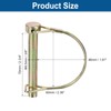 sourcing map 4Pcs 3/8" x 2-3/4" Linch Pin with Ring,