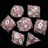 Mini Planet Maidens Handmade Sharp Edge Polyhedral Dice Set for