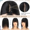 S-noilite Hair Toppers for Women with Bangs Topper with Bangs