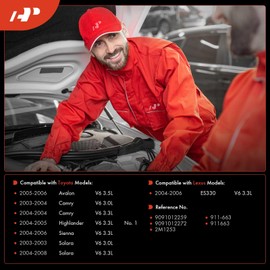 A-Premium Vapor Canister Purge Solenoid Valve Compatible with Toyota Camry 2003-2004, Highlander 2004-2005, Sienna 2004-2006, Avalon 2005-2006, Solara 2003-2008 & Lexus ES330 2004-2006, 3.0L 3.3L 3.5L