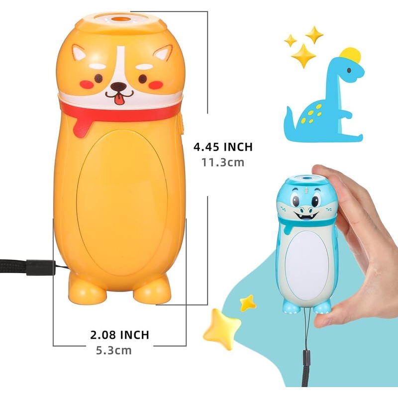 Hilngav 8 Pack Small Mini LED Flashlights for Kids- Cute
