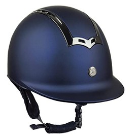 Horsenjoy Genius Unisex Adult Riding Helmet, Dark Blue, M