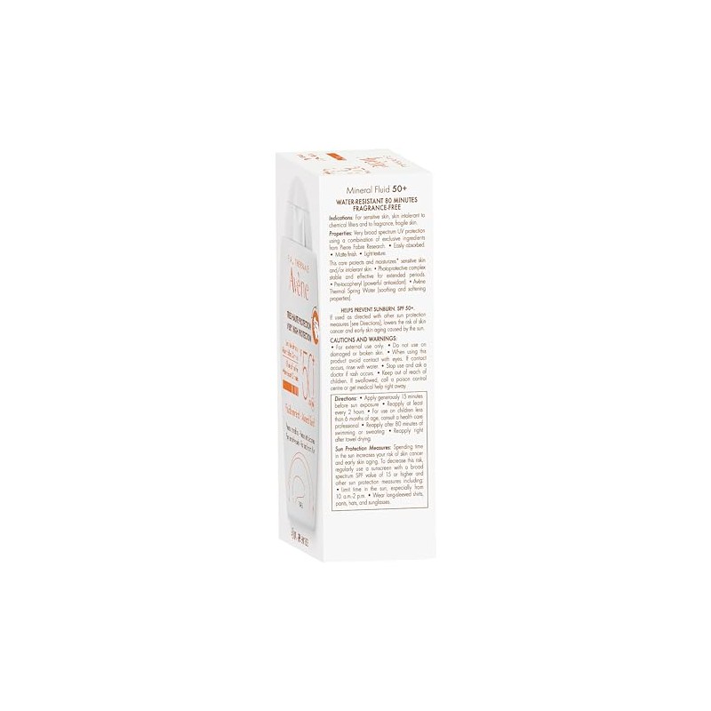 Fluido Mineral, Piel Sensible/Reactiva/Intolerante, Fps 50+, 40Ml