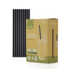 Sovie Black Paper Straws, Plastic-Free, FSC-Certified, Made in the EU,