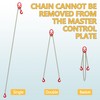 WowDIY Lifting Chains with Adjuster Hooks, 5/16 Inch x 10