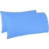 Linenovation Cotton Luxurious Striped 2 Piece Sateen Pillow Cover Set,