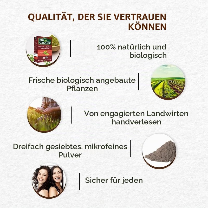 Indus Valley Organic 100% Pure and Natural Henna Hair Colour