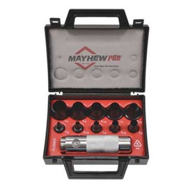 Mayhew Pro 66008 1/8-Inch to 3/4-Inch SAE Hollow Punch Set