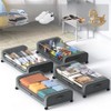 HHWRT Under Bed Storage Containers Wheels, Under Beds Storages Organizer,