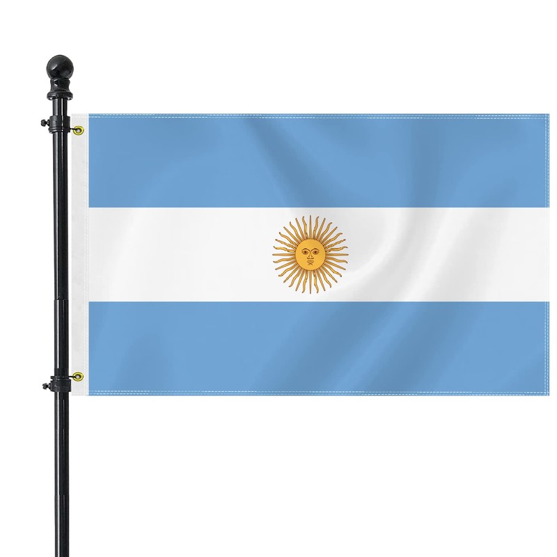 3×5 FT Argentina Flag, Large 75D Argentinian National Outdoor Banner,Decor