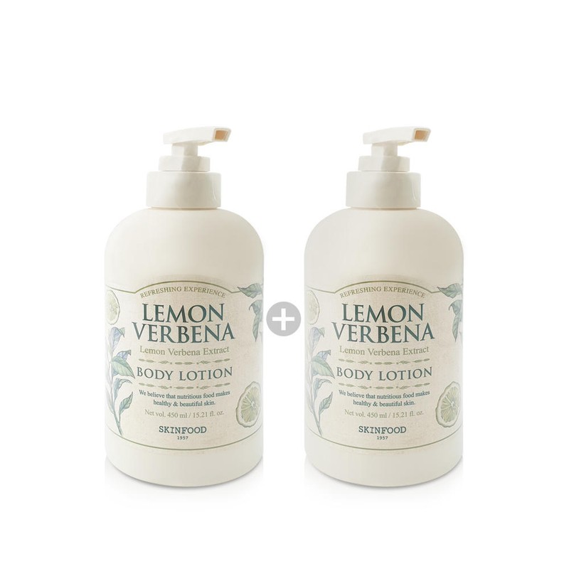 Skinfood 스킨푸드 레몬 버베나 바디 로션 450ML 2개 Skin Food