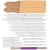 Operitacx 1 set of paper mixing stumps, tortillions sandpaper, pencil