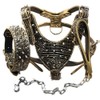 Haoyueer Leather Spiked Studded Medium & Large Dog Collars, Harnesses