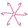 DERAYEE 6 PCS Christmas Glitter Candy Cane Plastic Candy Cane