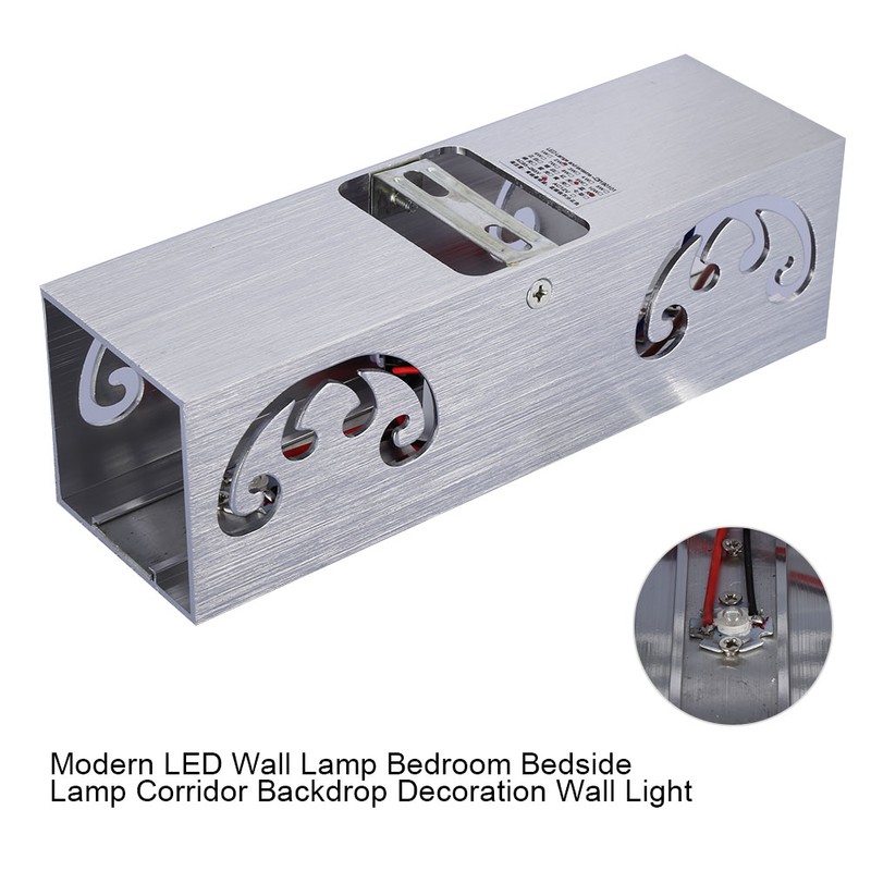 Modern LED Wall Lamp Bedroom Bedside Lamp Corridor Backdrop Decoration