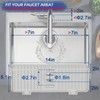 Amerner Kitchen Sink Splash Guard, Silicone Faucet Guard & Draining
