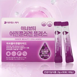 Daehyun Healthcare Inner Beauty Young Collagen Plus 3g x 60 packets / 대현헬스케어 이너뷰티 어린콜라겐플러스 3g x 60포