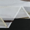 HongYa Tunnelzug Scheibengardine transparenter Voile Kurzgardine für Kleinfenster H/B 100/100
