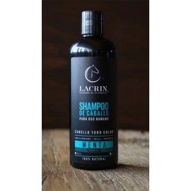 Shampoo de Cola de Caballo Lacrin Menta Clásico Equino Limpieza profunda Botella 500 mL