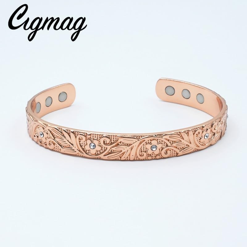 Cigmag 9X Lymphatic Drainage Copper Magnetic Bracelet for Women 99%