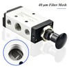 ERGAOBOY 3/8" BSP 5 Way Pneumatic Solenoid Valve with 2