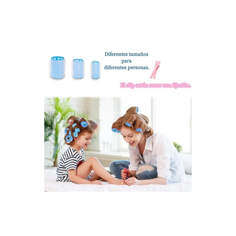 Tubos para Cabello, Juego de 48 Rulos para Cabello, Rizador