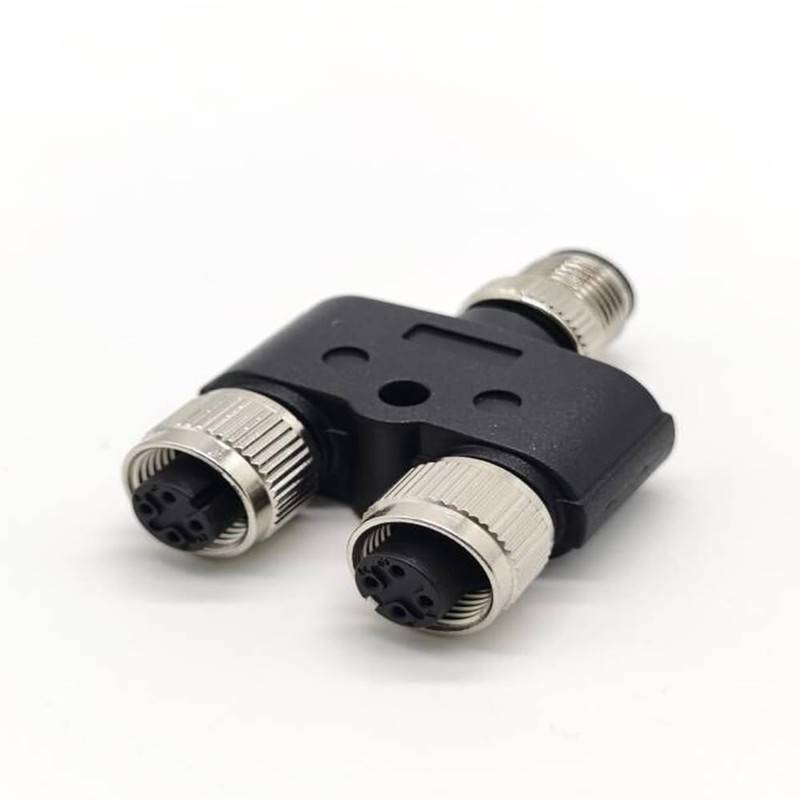 Elecbee M12 Y Connector 4 Pin Male to Female A