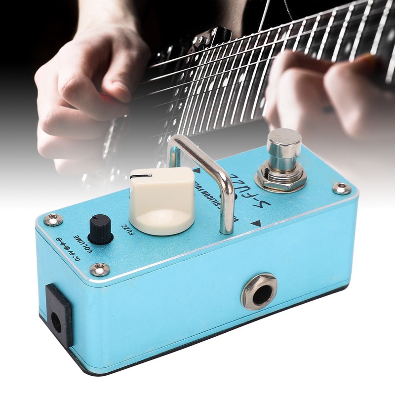 Fuzz Electric Guitar Pedal Accurate Blue Metal Mini Single Effect