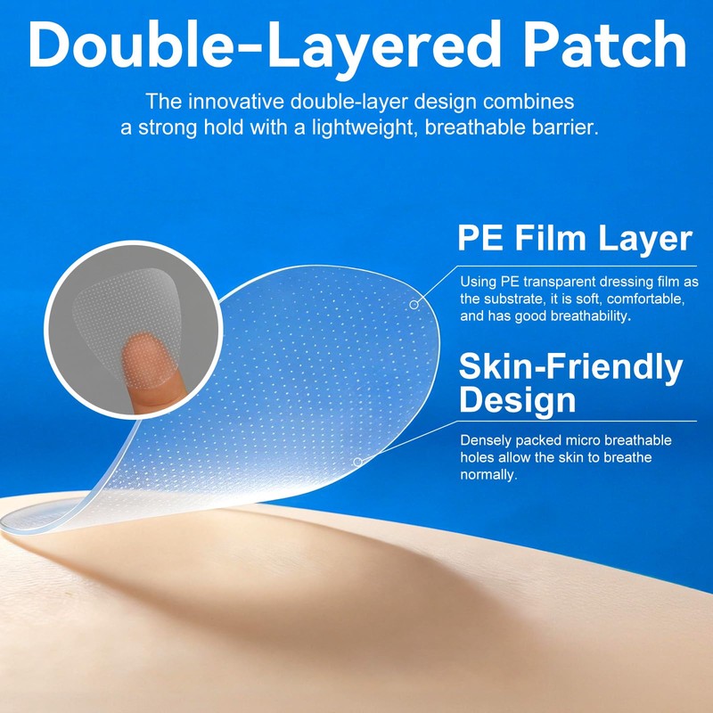 Forehead Wrinkle Plasters, 288 Pieces, Triangular Anti-Wrinkle Plasters for Forehead,