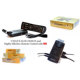 UK Mini Scart FULL HD Freeview Set Top Box Receiver Digi Box Digital TV Tuner Terrestrial USB HD Recorder HDMI or SCART Connections (iView HD Mini)
