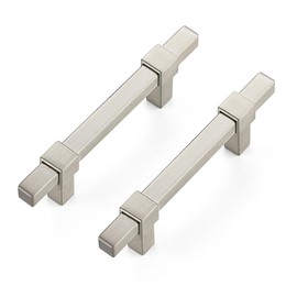 Ravinte Decor 30 Pack Brushed Nickel Cabinet Handles - 3" Hole Center Cabinet Pulls Drawer Pulls Cabinet Hardware Kitchen Handles for Cabinets