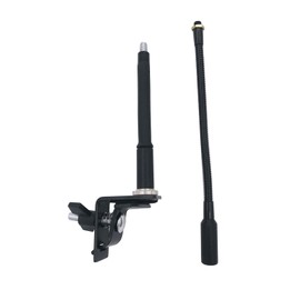 TUOREN Drum Microphone Clip with Extra 9.45inch Gooseneck Tension Rod, 8mm Thread Head Drum Rim Microphone Clamp Percussion Microphone Mount Attachment for Drum Set Bass Drum Hoop