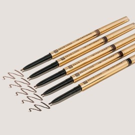 Brow Code- Lápiz y cepillo para cejas 2 en 1: consigue unas cejas definidas y esculpidas con este lápiz para cejas de doble punta. Tiene una punta micro que rellena las zonas poco pobladas con precisi