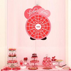 HEYPRIIL Valentines Day Party Games, Valentines Day Gift for Kids Love Dart Board Game Decorations Centerpieces Party Supplies Exchange Party Favors for Home Class Classroom School