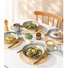 8.5'' Ceramic Pasta Bowls, 36oz Stoneware Salad Bowls Set of
