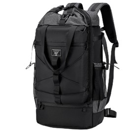 BAGZY 40x30x15cm Personal Item Travel Bag Underseat Travel Bag 17x13x6 Personal Item Backpack Lightweight Casual Rolltop Laptop Backpack 17 in Carry on Luggage Flight Approved for Men and Women Black