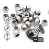 DOJA Barcelona Locking Nuts | Pack of 25 Self-Locking Nut