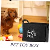 CAXUSD Felt Toy Storage Box for Pets Dual Handle Organizer