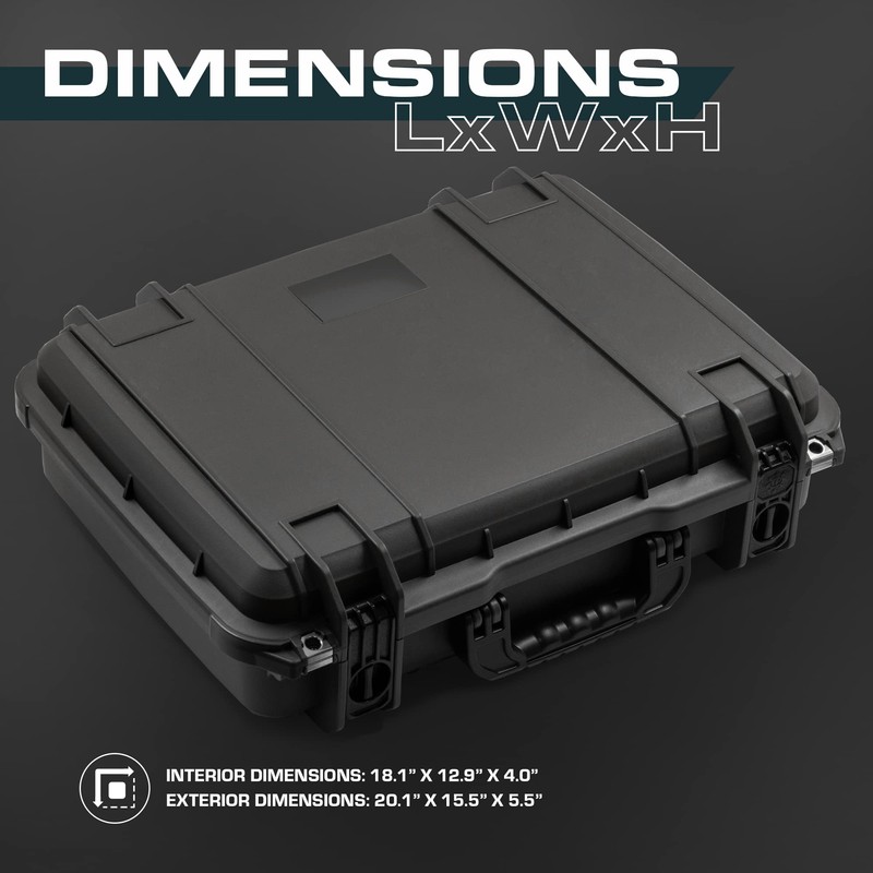 Seahorse 710 Heavy Duty Protective Dry Box Case with Accuform