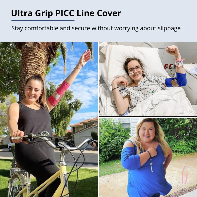 Care+Wear Long PICC Line Cover – Ultra-Grip PICC Line Sleeve
