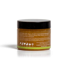 Zitronengras Körperpeeling mit Bienenwachs, Propolis & Honig | "Hi, I'm a Kickstarter!" | 2-in-1 Body Scrub: Reinigung + Lotion | Handgemacht in Baden-Württemberg | PureBee (Lemongras, 100g Tiegel)