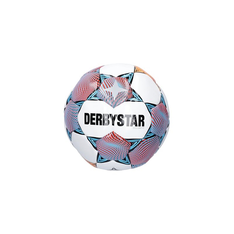 Derbystar Football Brilliant TT v23 White Red Orange 5