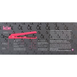 KOR Professional HSK #69 PINK CERAMIC HAIR STYLER 1.25" HAIR IRON STRAIGHTENER #2