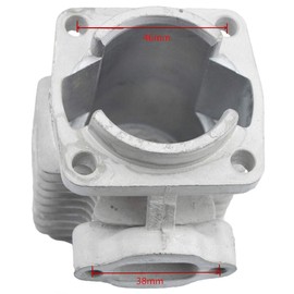 GOOFIT 44mm Big Bore Cylinder Top Kit Replacement for 2 Stroke 47cc 49cc Mini Quad Pocket