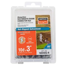 Simpson Strong-Tie 10DHDG-R 3" x .148 Galvanized Connector Nails 1lb